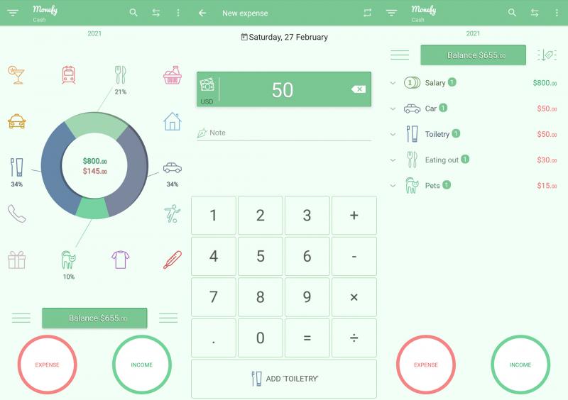 Monefy - Budget Manager and Expense Tracker app