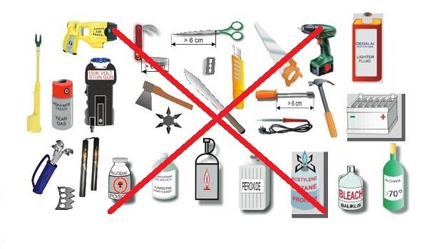 Một số vật tuyệt đối không được mang lên máy bay