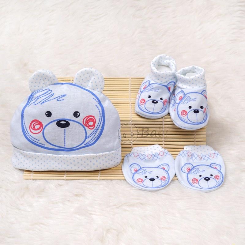 Set bao tay chân mũ siêu đáng yêu