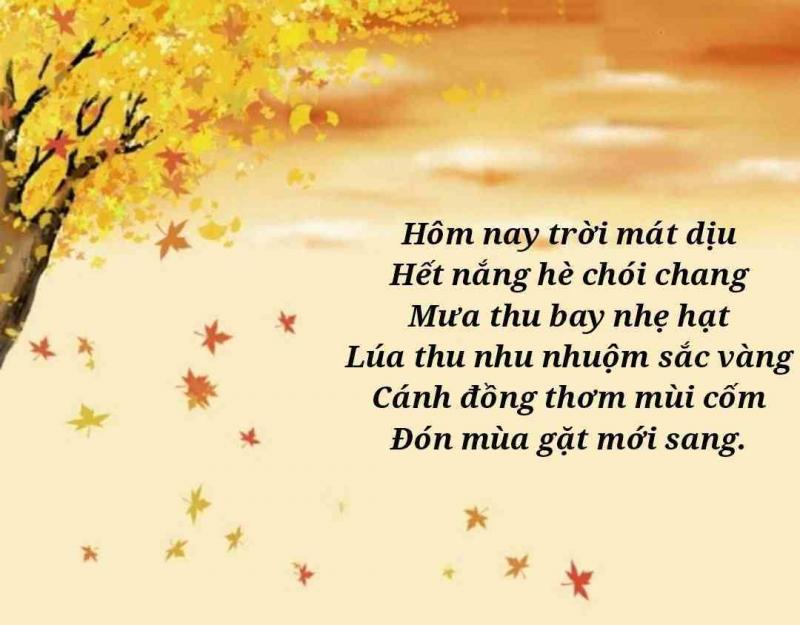 Mùa thu sang
