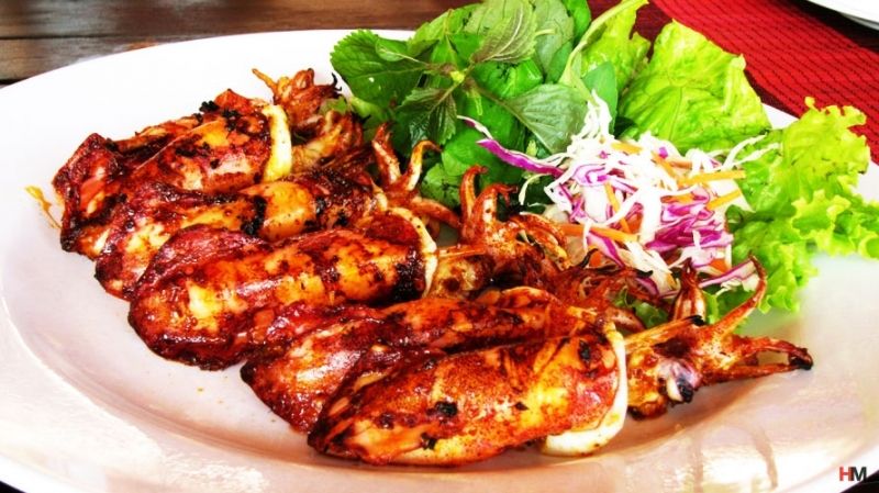 Mực nướng xí muội thơm lừng
