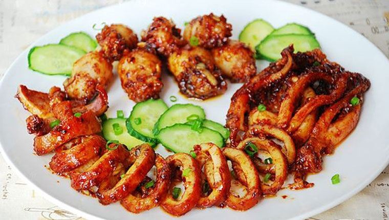 Mực nướng sa tế