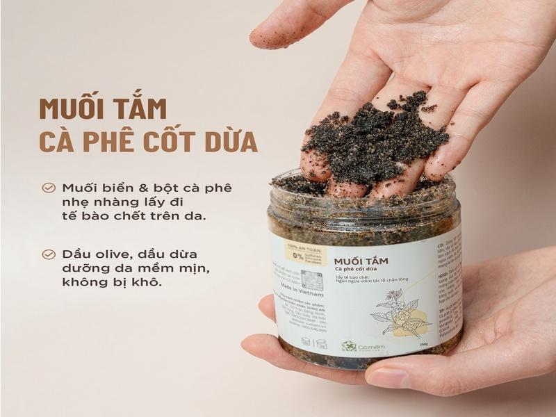 Muối tắm Body Cafe Cỏ Mềm