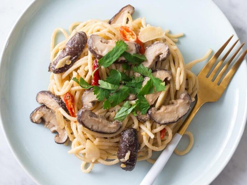 Mỳ ý sốt nấm