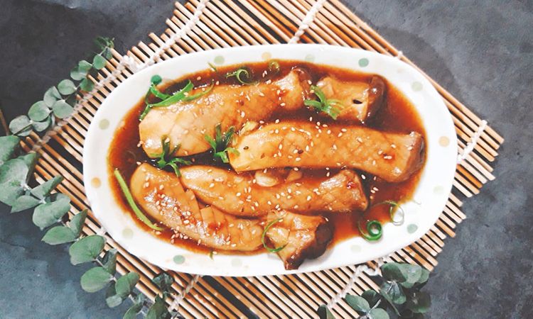 Nấm đùi gà nướng sa tế