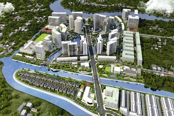 Phối cảnh khu đô thị Mizuki Park quy mô 26 héc ta ở Nam Sài Gòn