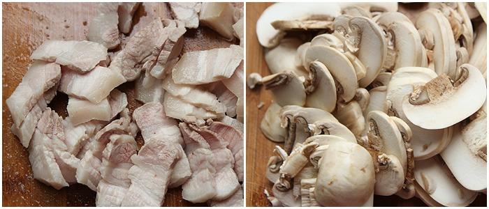 Nấm mỡ xào thịt ba chỉ