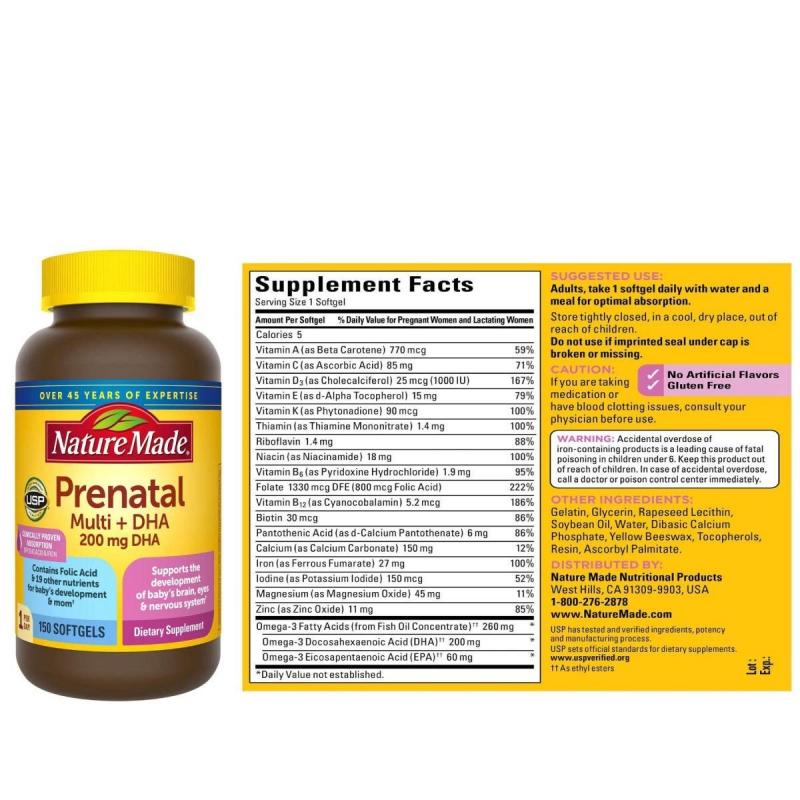 Nature Made Prenatal Multi + DHA