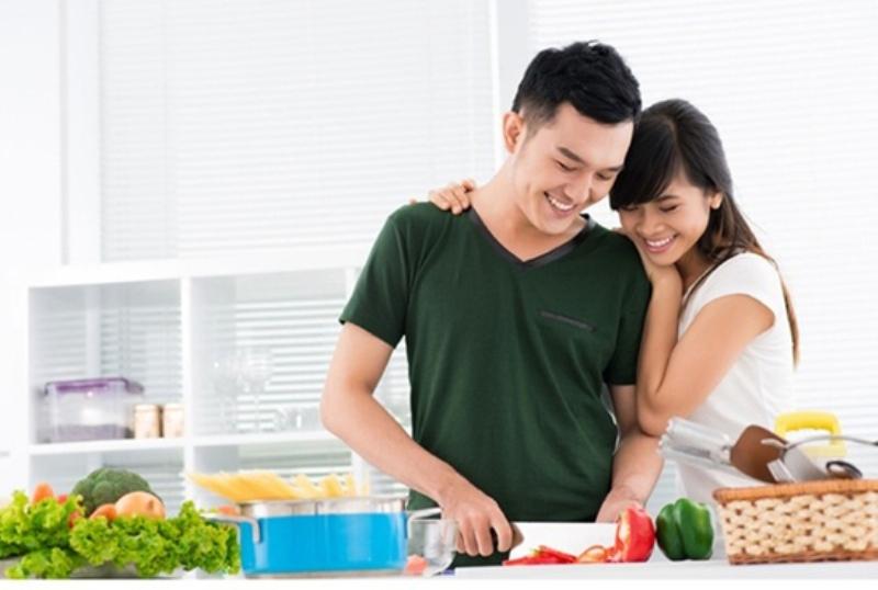 Cùng nấu bửa tối đã rất ngọt ngào rồi