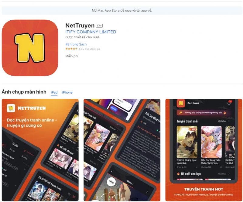 Tải app NetTruyen