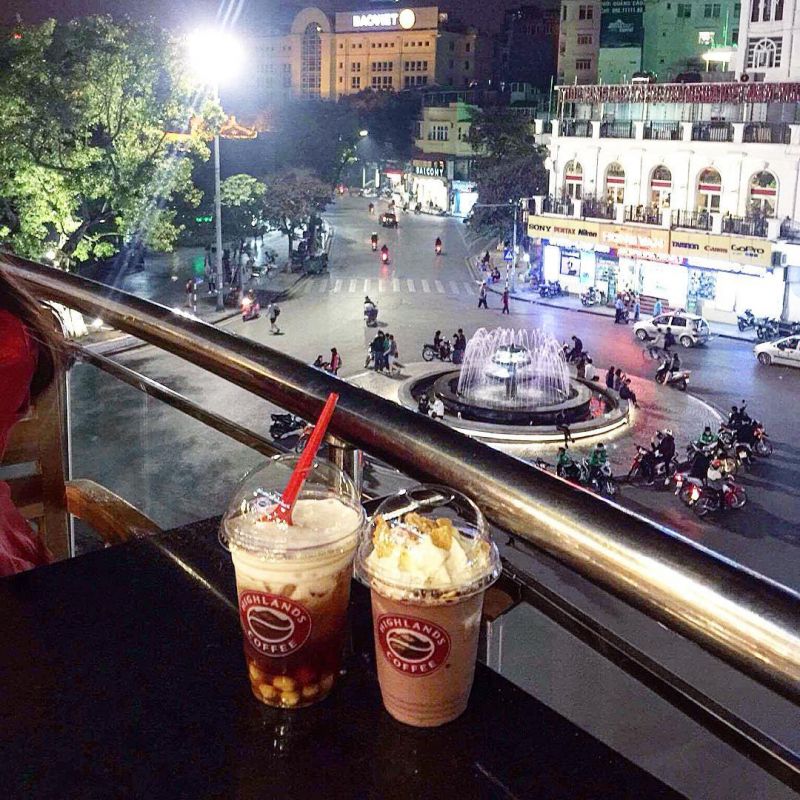 View từ Highland coffee