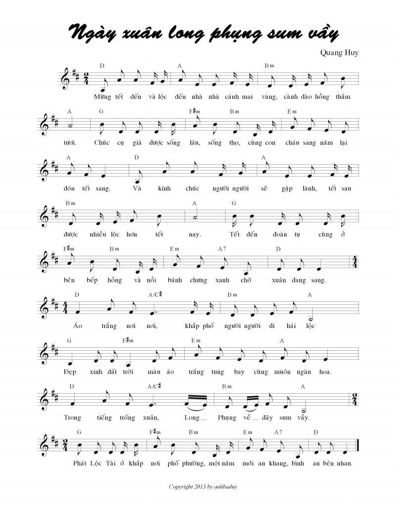 Ngày xuân long phụng sum vầy (2011)  - Quang Huy