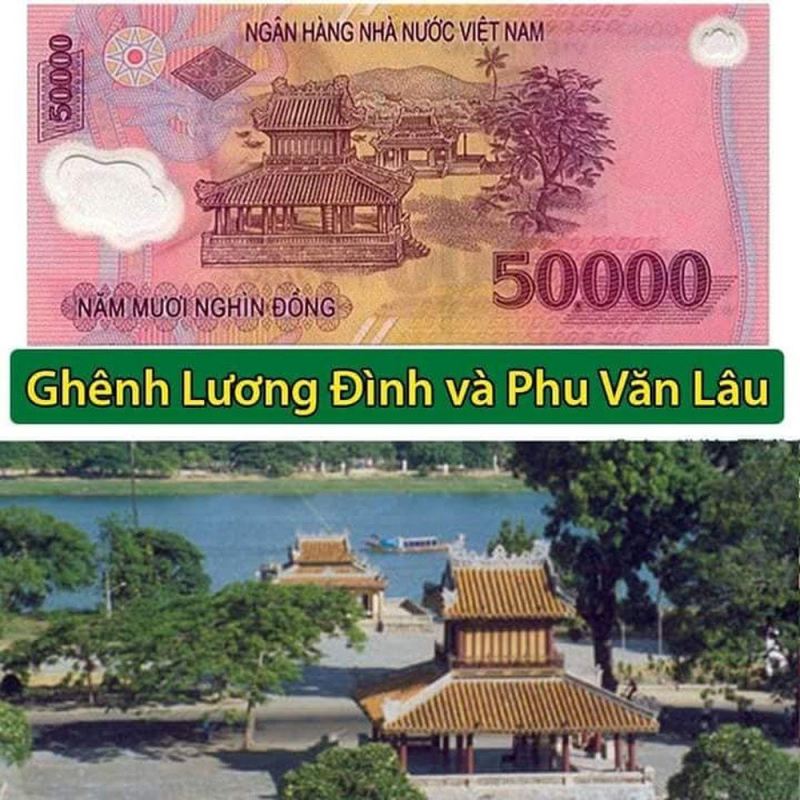 Nghênh Lương Đình, Phu Văn Lâu (tờ 50.000 đồng)