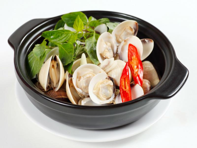 Nghêu hấp sả