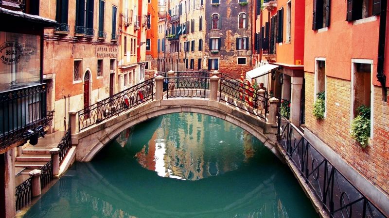Ngắm cảnh trên cầu Rialto
