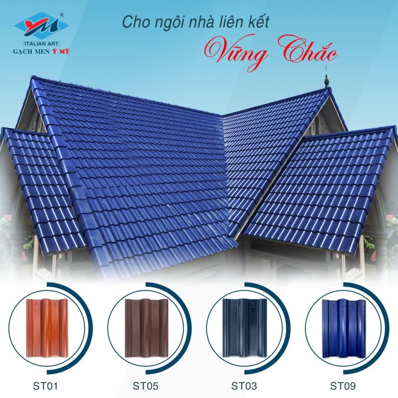 Ngói tráng men Ý Mỹ