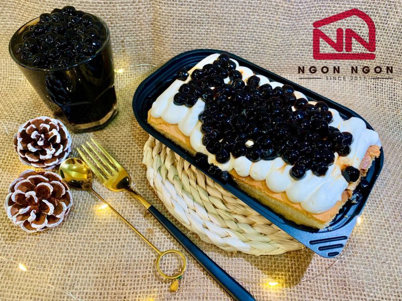 Bánh trà sữa trân châu đường đen tiệm Ngon Ngon