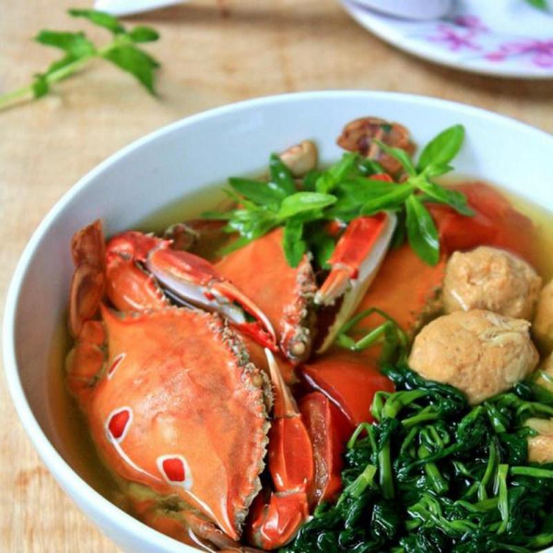 Ngọt mát canh ghẹ nấu măng chua