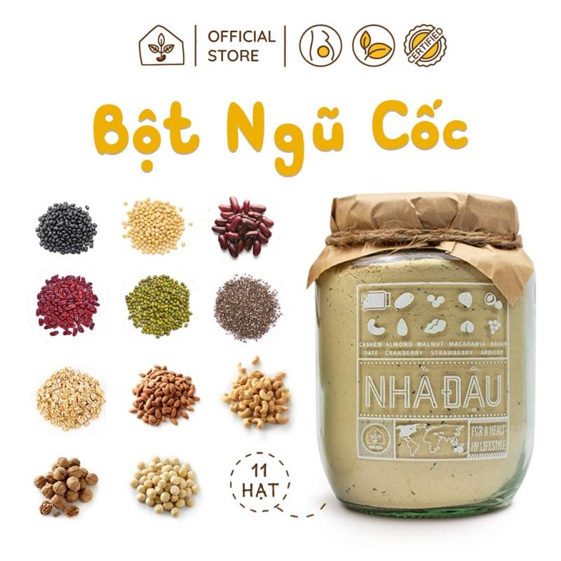 Ngũ cốc bầu 11 loại hạt bổ sung dinh dưỡng, lợi sữa sau sinh Nhà Đậu