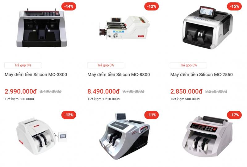 Máy đếm tiền tại Nguyễn Kim