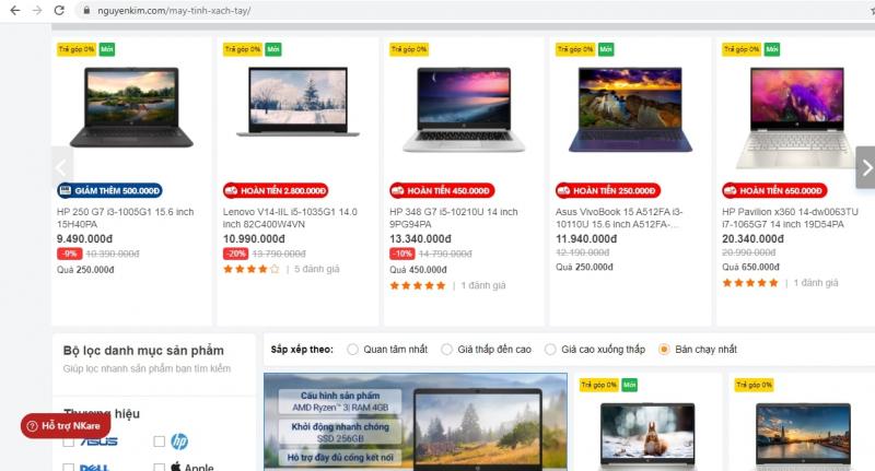 Website Nguyenkim.com