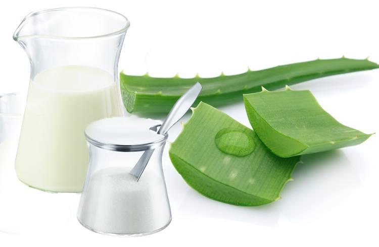 Nha đam + sữa tươi