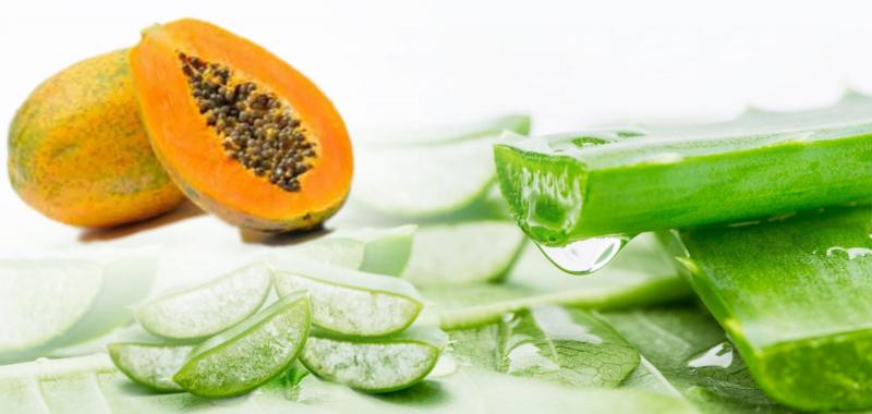 Nha đam và đu đủ