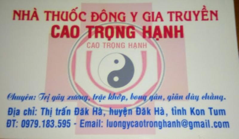 Nhà Thuốc Đông Y Gia Truyền Cao Trọng Hạnh