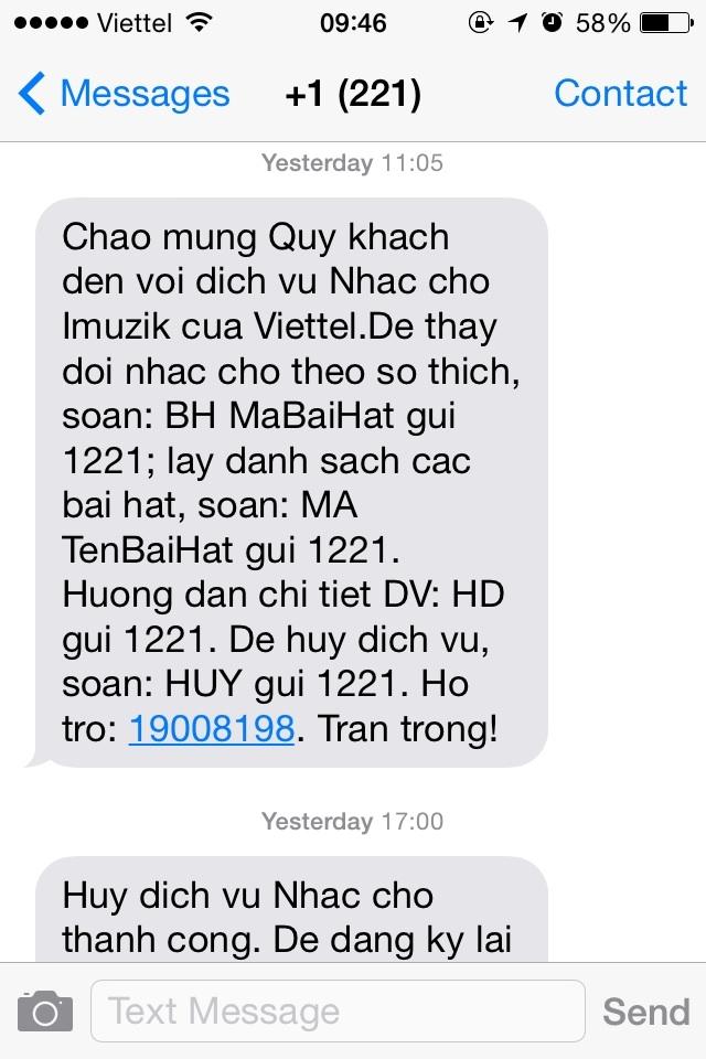 Dịch vụ Imuzik nhạc chờ của Viettel