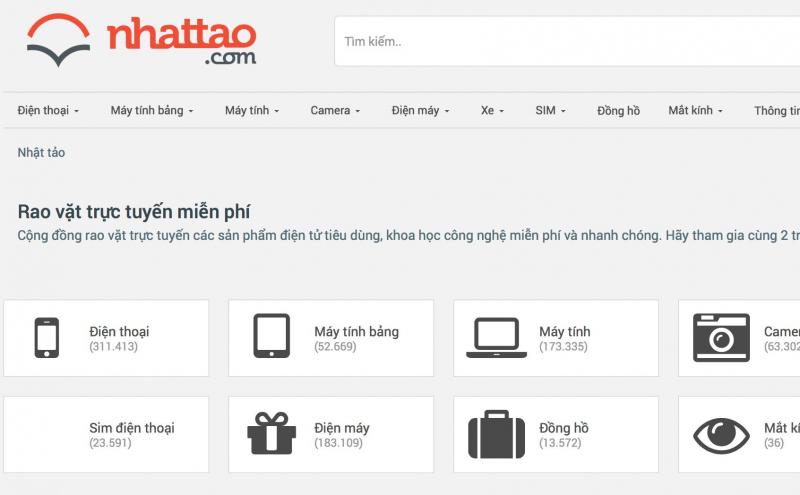 Nhật tảo là một website, chuyên mục rao vặt chất lượng