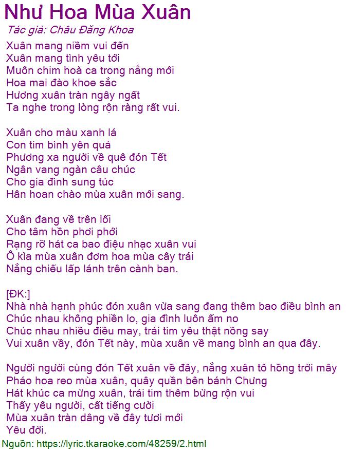 Như hoa mùa xuân (2014) - Châu Đăng Khoa