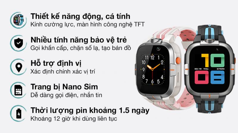 Top 5 Đồng hồ định vị thông minh trẻ em bán chạy nhất