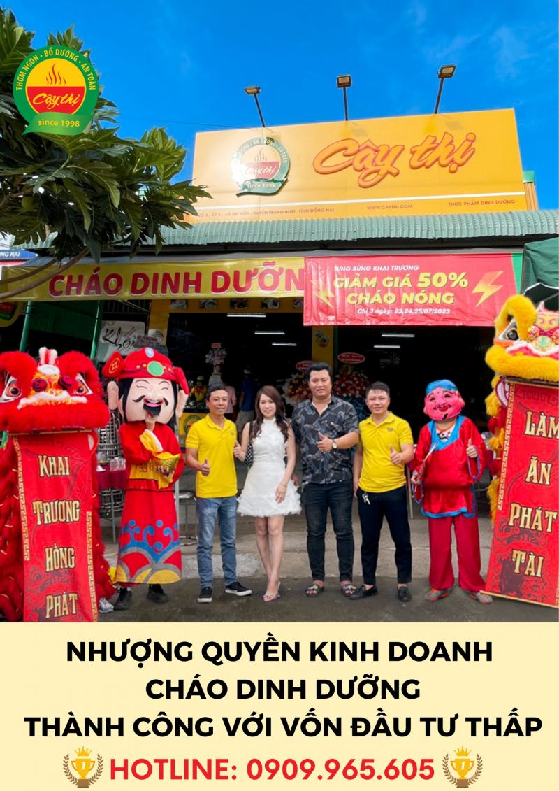 Nhượng quyền cháo dinh dưỡng Cây Thị