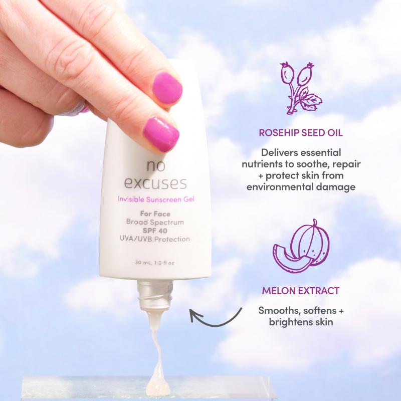 Julep No Excuses Invisible Facial Sunscreen Gel SPF 40