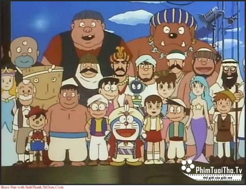 Xem phim Nobita ở xứ sở nghìn lẻ một đêm.
