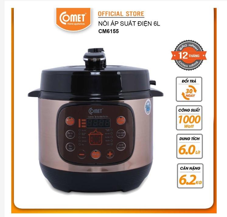 Nồi áp suất điện Comet CM6155