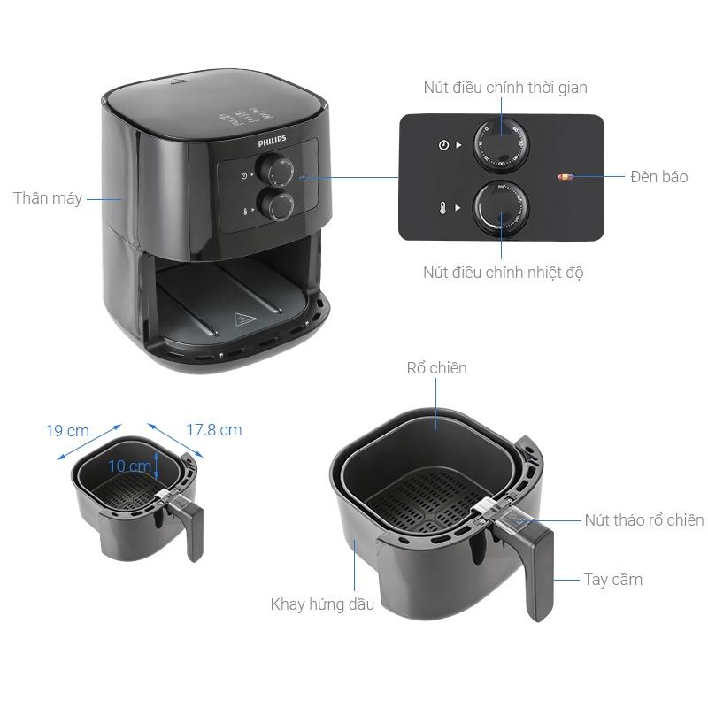 Nồi chiên không dầu Philips HD9220 2.2L