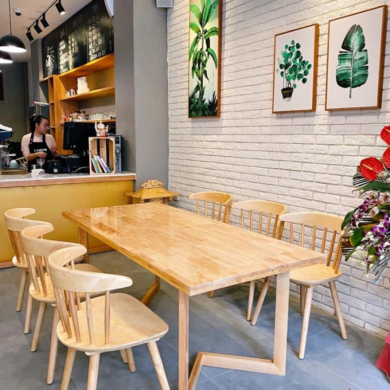 Bàn ghế cafe gỗ