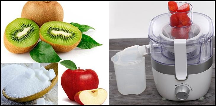Nước ép kiwi táo