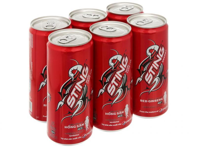 Nước giải khát có ga Sting hương dâu