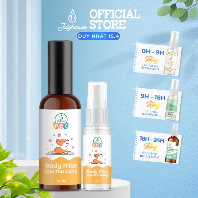 Hiệu quả sử dụng nước hoa thú cưng Julyhouse