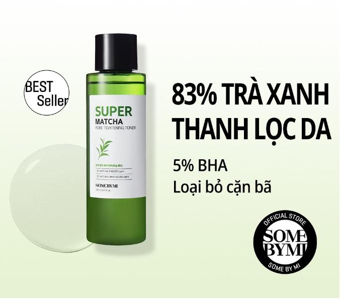 Nước hoa hồng Some By Mi Super Matcha Pore Tightening Toner