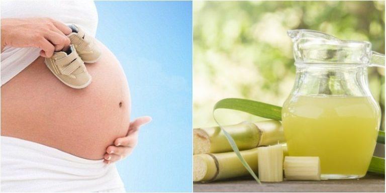 Nước mía có lợi cho bà bầu
