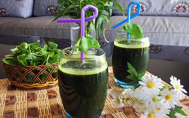 Nước rau má giúp tăng cường sức khỏe