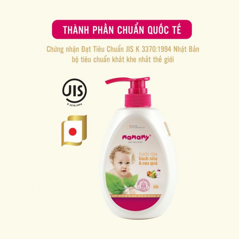 Nước rửa bình sữa thiên nhiên Mamamy