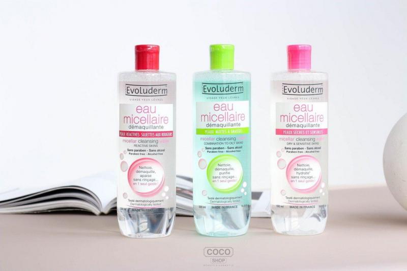 Nước tẩy trang Evoluderm Eau Micellaire