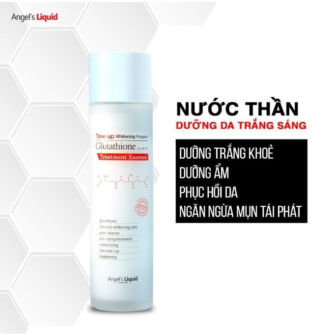 Nước thần giúp trắng da, mờ thâm  Angel's Liquid Tone Up Whitening Program Treatment Essence