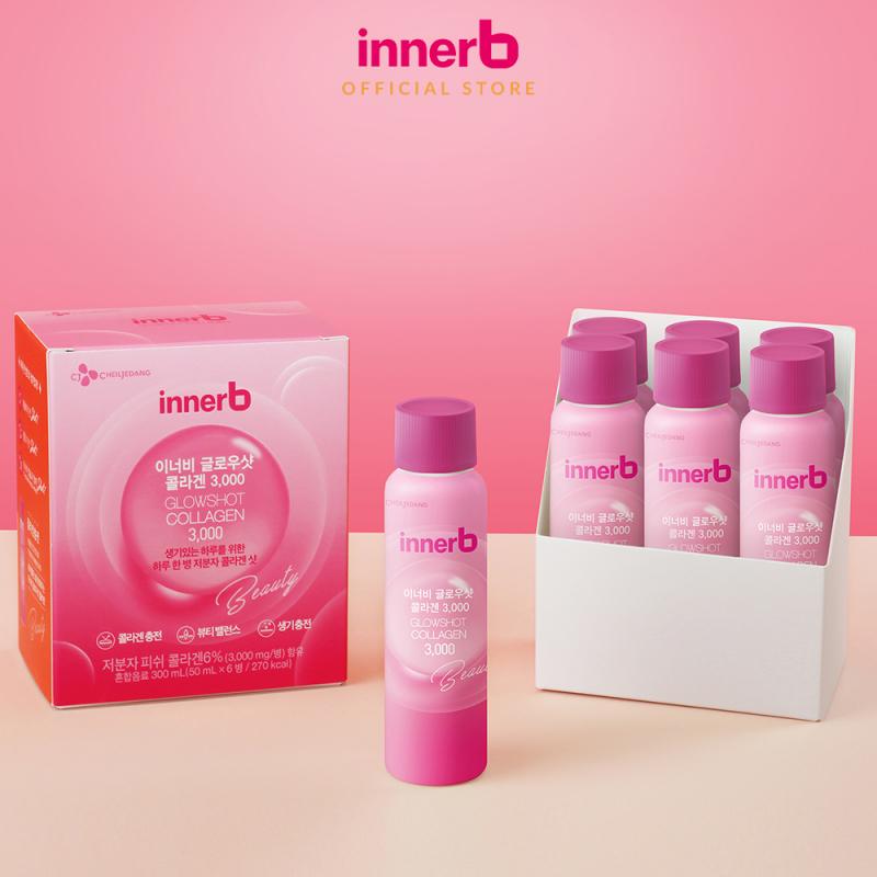 Nước uống Collagen Vitamin C sáng da InnerB Glowshot