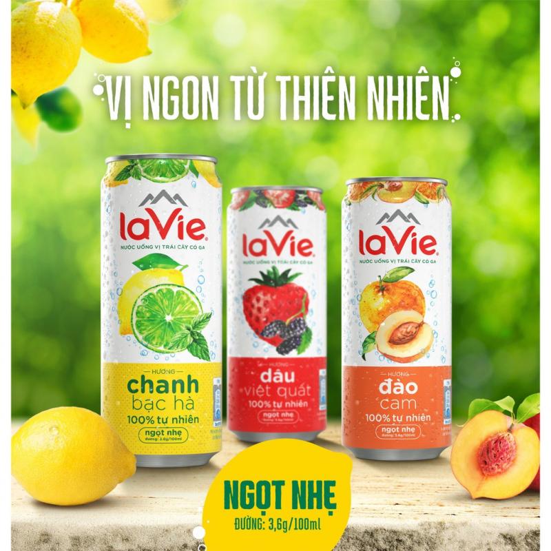 Nước Uống vị Trái Cây Có Ga La Vie Sparkling