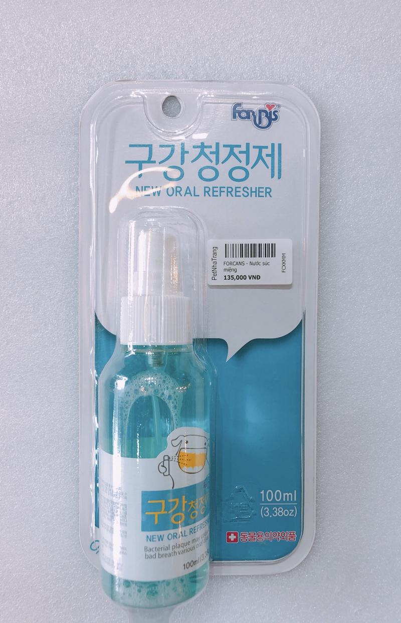 Nước xịt thơm miệng cho thú cưng Forcans